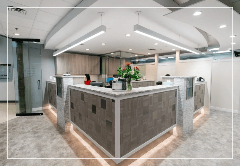 Warm & Welcoming Reception Area | Canyon Dental Centre | General & Family Dentist | SE Calgary